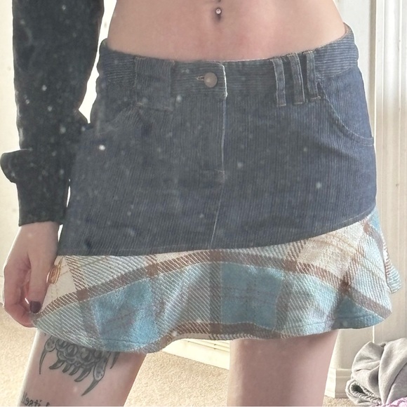 gentle fawn y2k plaid miniskirt - Picture 7 of 8